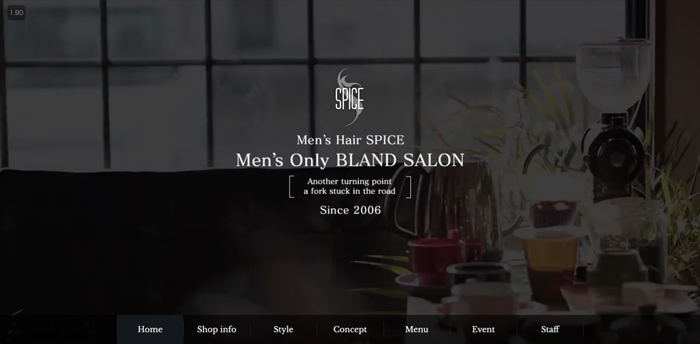 Men's Hair SPICE（メンズヘアースパイス）パソコンサイト