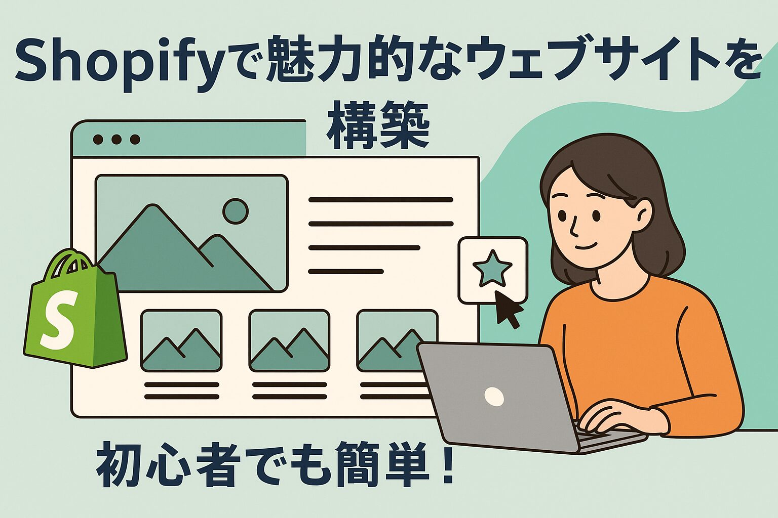 Shopifyで魅力的な通販サイト構築を初心者でも簡単